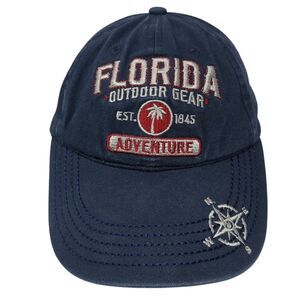 Florida Outdoor Gear American Classic Slideback Hat Blue OS Adjustable Sunpoint